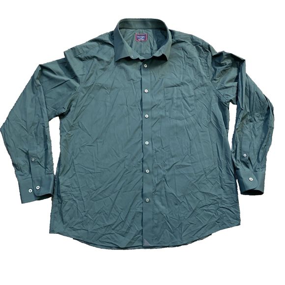 Untuckit Shirt Men's Green 2XL XXL Performance Gironde Button - Picture 1 of 9